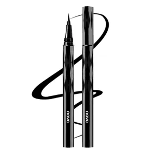 Novo Waterproof Liquid Eyeliner Pen - Ultra-Fine Tip, Smudge-Proof, Quick-Drying, Long-Lasting, Precise Application, Intense Black, Waterproof, Anti-Shake Ergonomic Design for Perfect Cat Eye