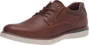 Nunn Bush Men's BAYRIDGE Plain Toe Lightweight Leather LACE-UP Oxford, Brown Multi, 8 Wide