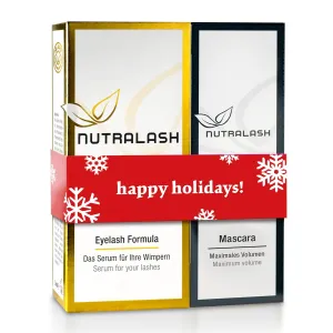Nutralash - Mascara and Eyelash Serum Set I Jet Black Mascara for Maximum Volume I Eyelash Growth Serum for Long Lashes in Just 6-8 Weeks I Voluminous & Longer Eyelashes I 5ml & 3ml