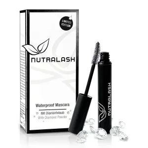 Nutralash Waterproof Mascara with Diamond Dust I Nourishing Lash Mascara with Hyaluronic Acid for Voluminous Long Eyelashes I Made in Germany I 5ml