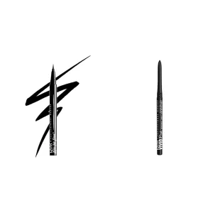 NYX Epic Ink Liner Waterproof Liquid Eyeliner Black & Vivid Rich Mechanical Creamy Retractable Eyeliner Always Onyx Black Eyeliner Bundle