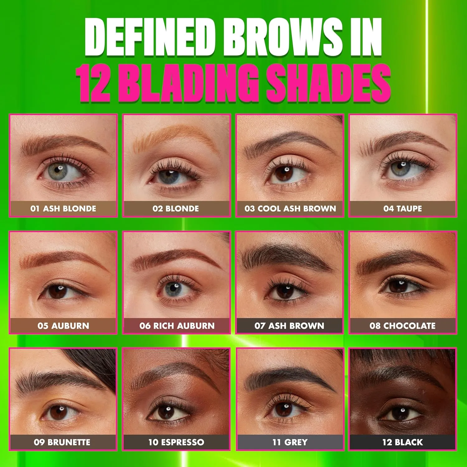NYX PROFESSIONAL MAKEUP Blade & Shade Brow Pencil, Nano Mechanical Eyebrow Pencil, Up to 16HR Make Up Wear - Ash Brown