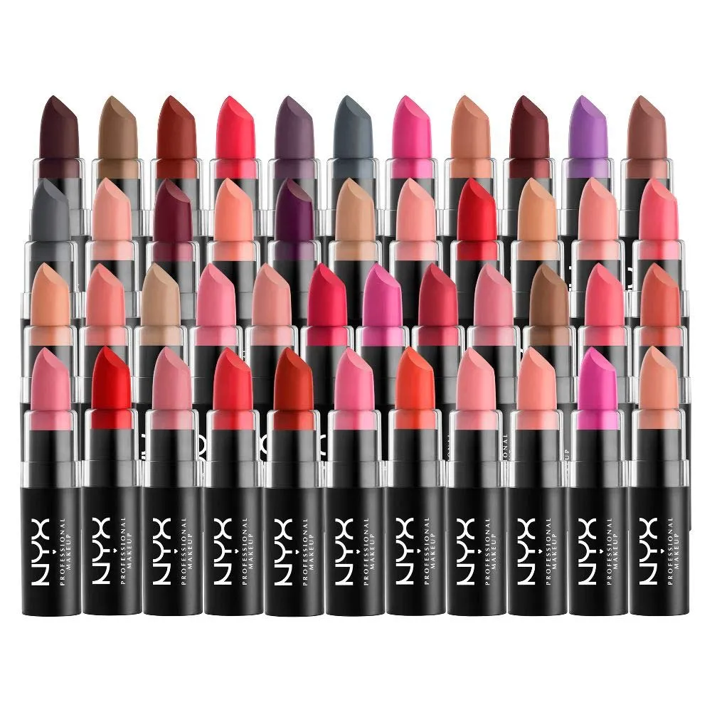 NYX PROFESSIONAL MAKEUP Matte Lipstick - Euro Trash (Dark Pink Brown)