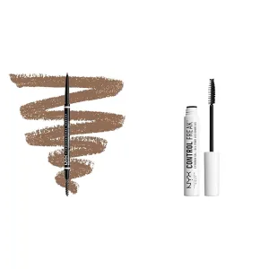 NYX PROFESSIONAL MAKEUP Micro Brow Pencil & Control Freak Eyebrow Gel Bundle - Taupe & Clear