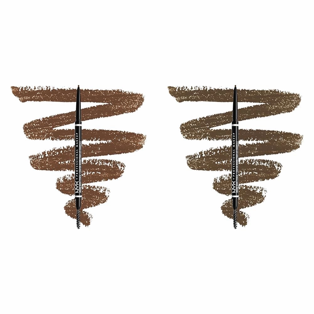 NYX Micro Brow Pencil Duo - Chocolate and Ash Brown