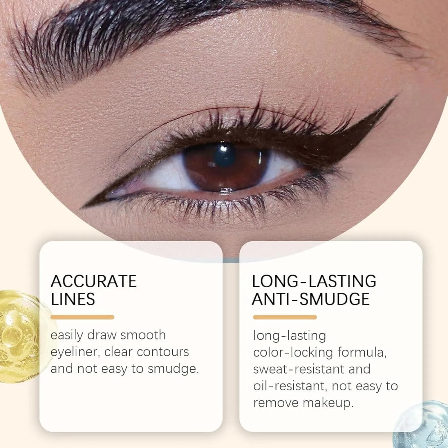 Occasionalous Eyeliner, Occasionalous 24 Hr Waterproof Eyeliner Duo Sharpenable Eye Pencil, Beyond Draw Eyes Liner Gel Pen, 2 In 1 Long-Lasting Eye Makeup, Smooth And Easy to Color (Black)
