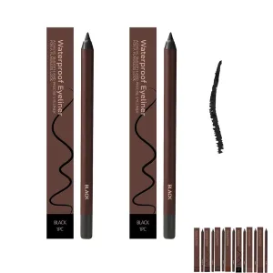 Occasionalous Eyeliner, Occasionalous 24 Hr Waterproof Eyeliner Duo Sharpenable Eye Pencil, Beyond Draw Eyes Liner Gel Pen, 2 In 1 Long-Lasting Eye Makeup, Smooth And Easy to Color (Black)