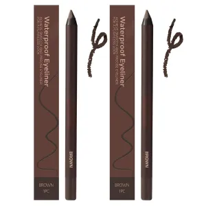 Occasionalous Eyeliner, Systemous 24 Hr Waterproof Eyeliner Double Sharpenable Eye Pencils, Beyonddraw Eye Brow Long Lasting Smudge Proof Precision Eye Makeup Pen No Smudging, Fading (2*Brown)