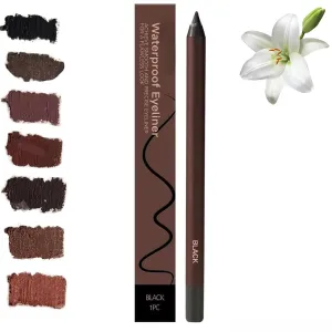 Occasionals Eyeliner, 24 Hr Waterproof Eyeliners Duo Sharpenable Eye Pencil, Avoid embarrassing makeup smudges (Black)