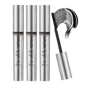 O'CHEAL 4D Telescopic Mascara Waterproof, Increase Volume And Length, Long-Lasting, Quick-Drying, Smudge-Proof, no Clumping Make-Up, Vegan & Cruelty-Free, Black (3PCS)