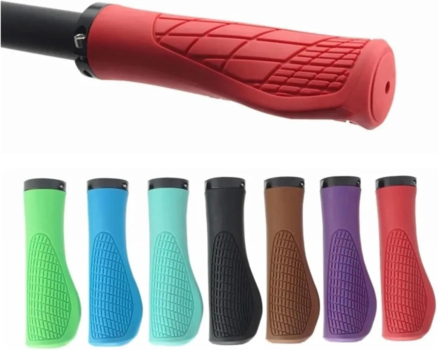 ODI Bike Grips Bike Handlebar Cover Lockable Grips Ergonomic Rubber Cycling Ball Handle Grips