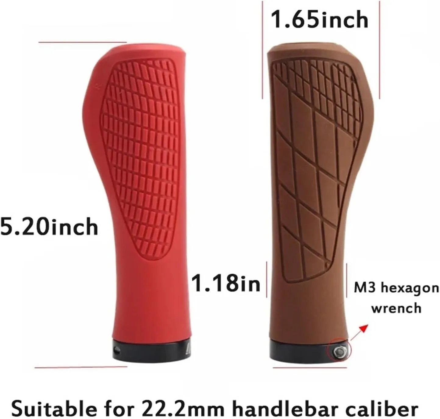 ODI Bike Grips Bike Handlebar Cover Lockable Grips Ergonomic Rubber Cycling Ball Handle Grips