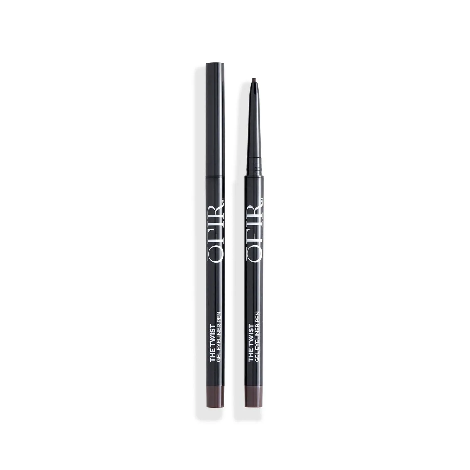 OFIR The Twist Eyeliner Pen | Ultra-fine Gel Tip For Smooth Precision | Eyeliner Waterproof Smudge Proof | 14-hour Wear Mechanical Pen No Sharpener Needed | Ultra-fine 1.5mm Leather Brown 0.002 Oz
