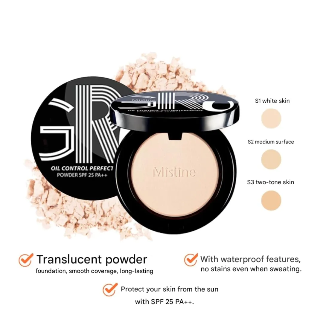 OIL CONTROL PERFECT POWDER – Translucent Matte Powder with SPF25 PA   – 10 G (S3, 10G)