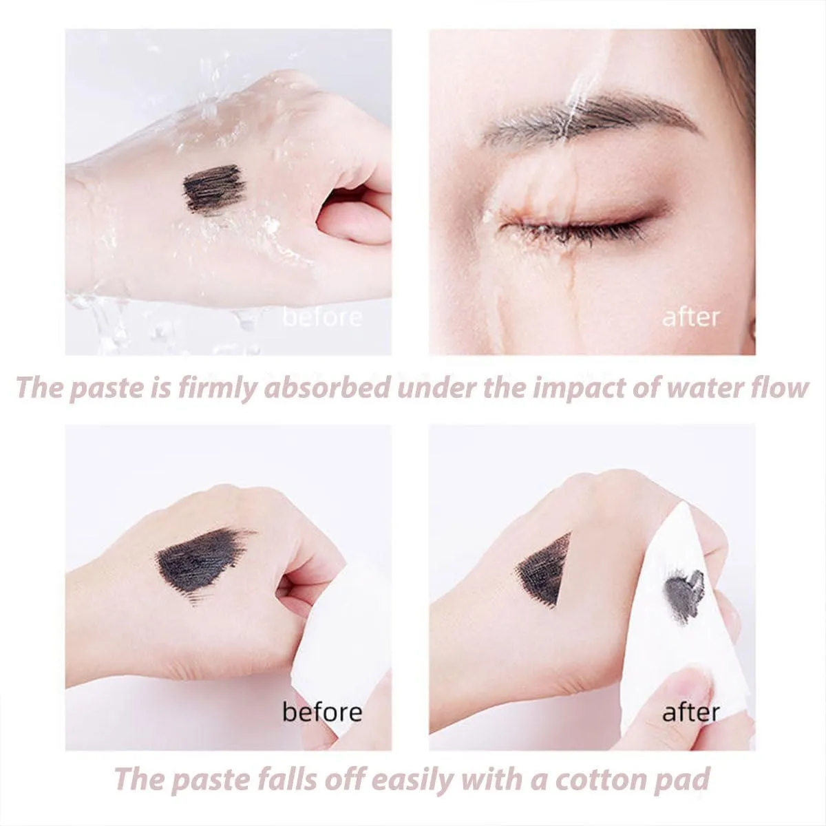 Onlymay Mascara Waterproof Mascara, Onlymay Eye Makeup, Onlymay Comb Mascara, Volumizing, Lengthening, Defining, Curling, Multiplying. Contains An Eyelash Curler (Black)