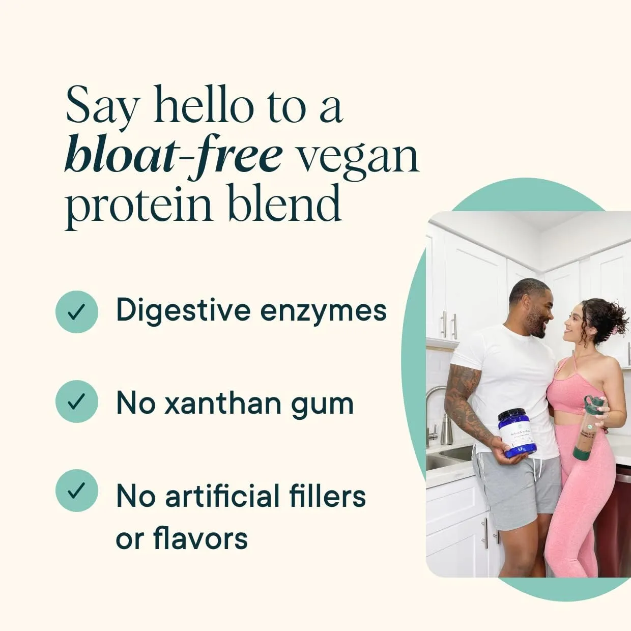Ora Organic Vegan Protein Powder - 23g Plant Protein for Women and Men - Chocolate Flavor 20 Servings, Bloat-Free, Gluten Free, Non-GMO, No Artificial Sweeteners