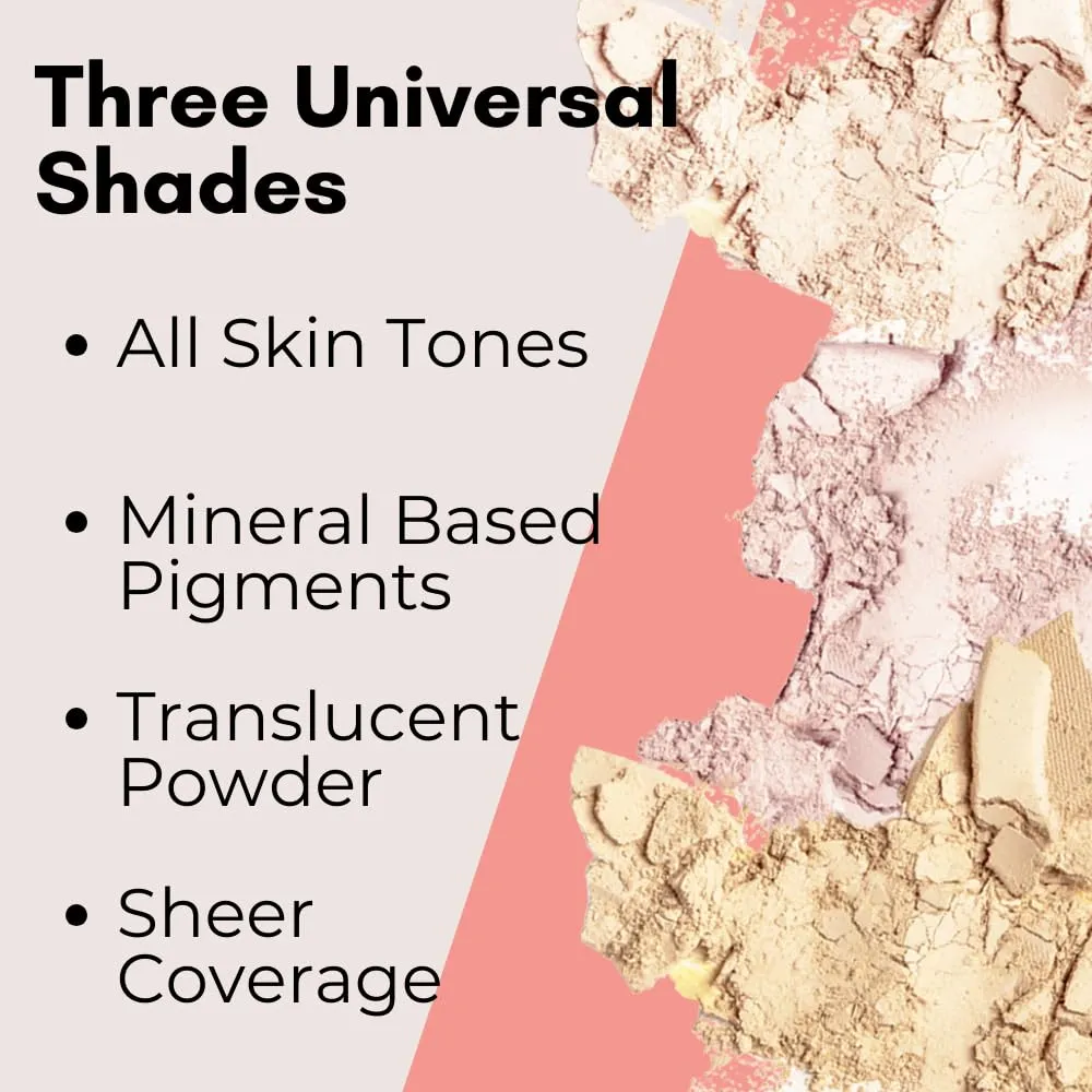 Organic Setting Powder | Non-Toxic, Vegan, Cruelty-Free, Talc-Free, Lightweight   Long Lasting for All Skin Types, Invisible Banana