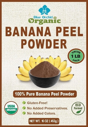 Organic Banana Peel Powder 16 OZ- All Natural One Ingredient- Value Pack