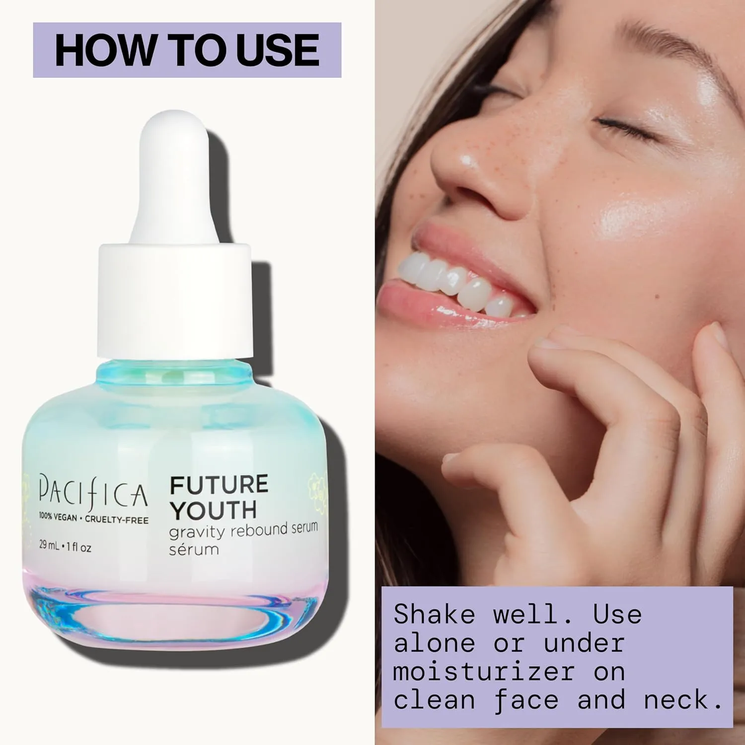 Pacifica Future Youth Gravity Rebound Face Serum – Multi-Peptide Firming Facial Serum for Fine Lines, Anti-Aging & Elasticity Vegan & Cruelty-Free Dermatologist Tested
