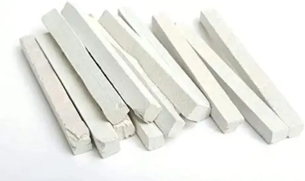 Pack Of 120 (800 grms) Edible Slate Pencils/Slate Bars White Pencils/Natural Limestone Slate Chalk Pencils/Earthy Goodies Edible Thin Slate Chalk Pencils