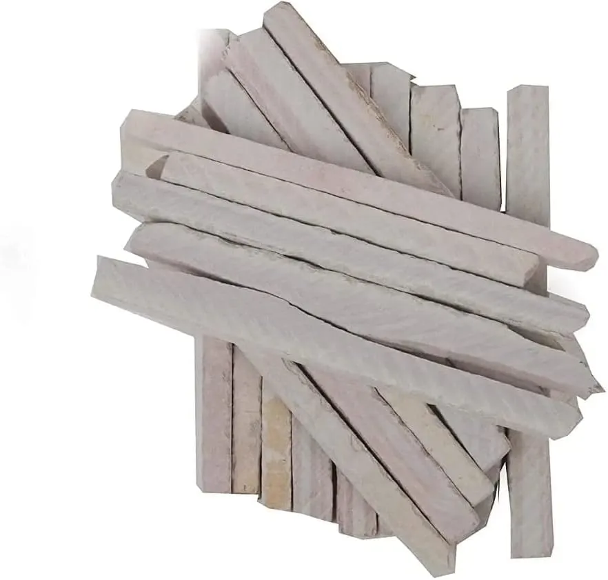 Pack Of 120 (800 grms) Edible Slate Pencils/Slate Bars White Pencils/Natural Limestone Slate Chalk Pencils/Earthy Goodies Edible Thin Slate Chalk Pencils
