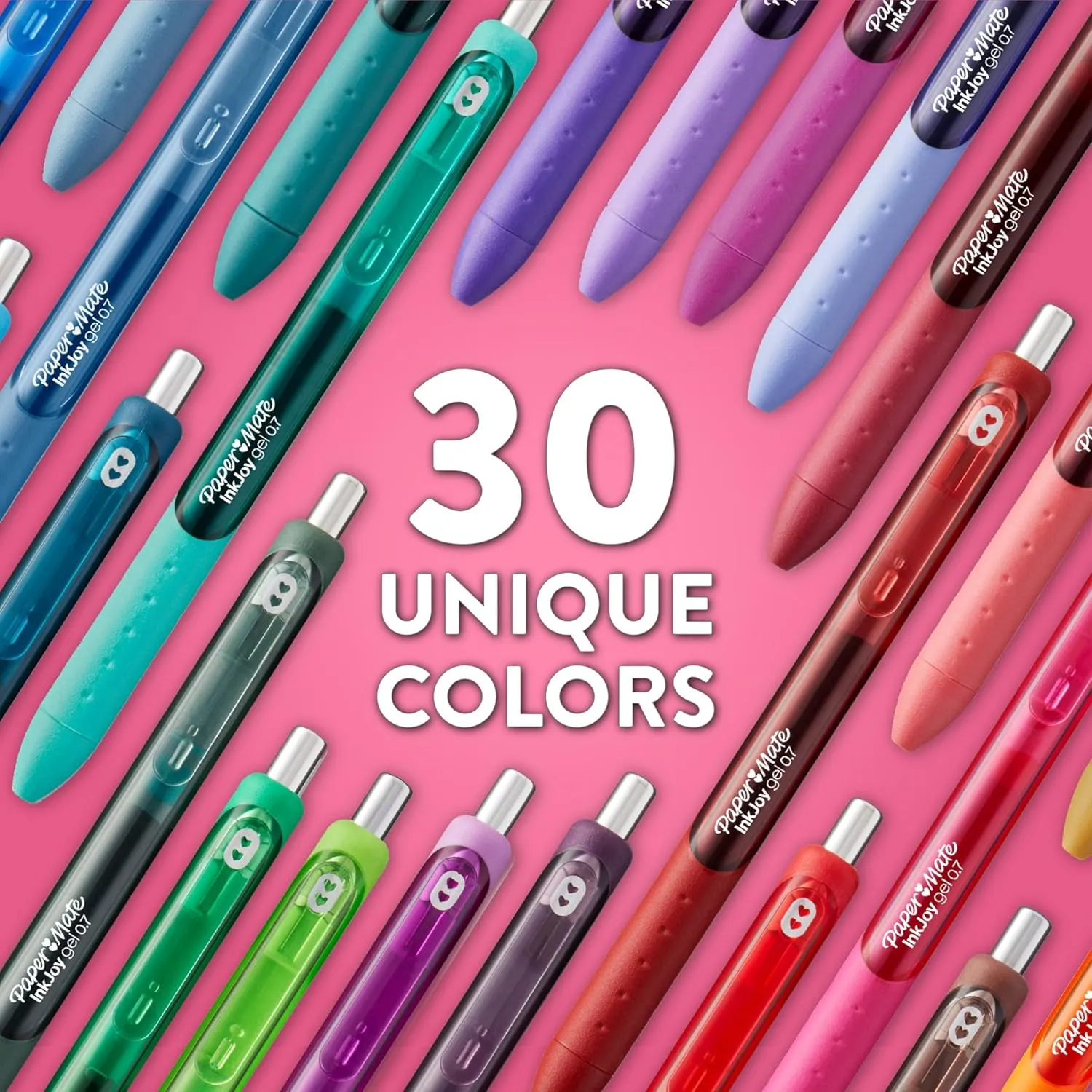Paper Mate InkJoy Gel Pen Fine Point Black Ink Pens 0.5mm Fine Tip Ergonomic Comfort Grip Box of 12