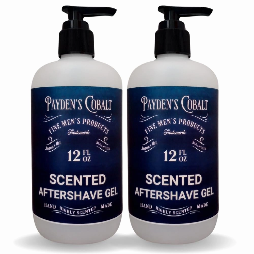 Payden's Cobalt Bay Rum For Men Scented After Shave Gel, 12 Oz (2 Pack)