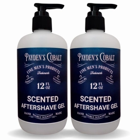 Payden's Cobalt Bay Rum For Men Scented After Shave Gel, 12 Oz (2 Pack)