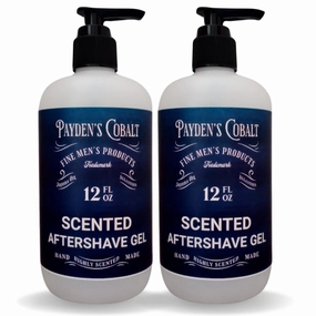 Payden's Cobalt Cedarwood & Citrus For Men Scented After Shave Gel, 12 Oz (2 Pack)
