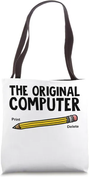 Pencil the Original Computer Tote Bag