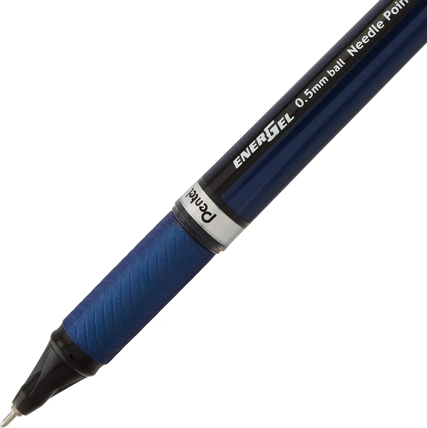Pentel EnerGel NV Gel Ink Pen, (0.5mm), Fine Point Capped, Needle Tip, Black Ink, Box of 12 (BLN25-A)