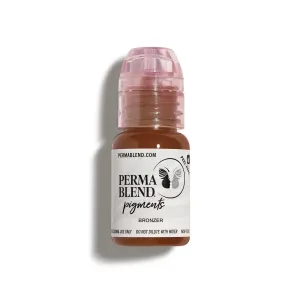 Perma Blend - Bronzer - Microblading Ink for Permanent Eyeliner - Professional Tattoo Ink - Red-Brown Tattoo Ink Makeup - Vegan (0.5 oz)
