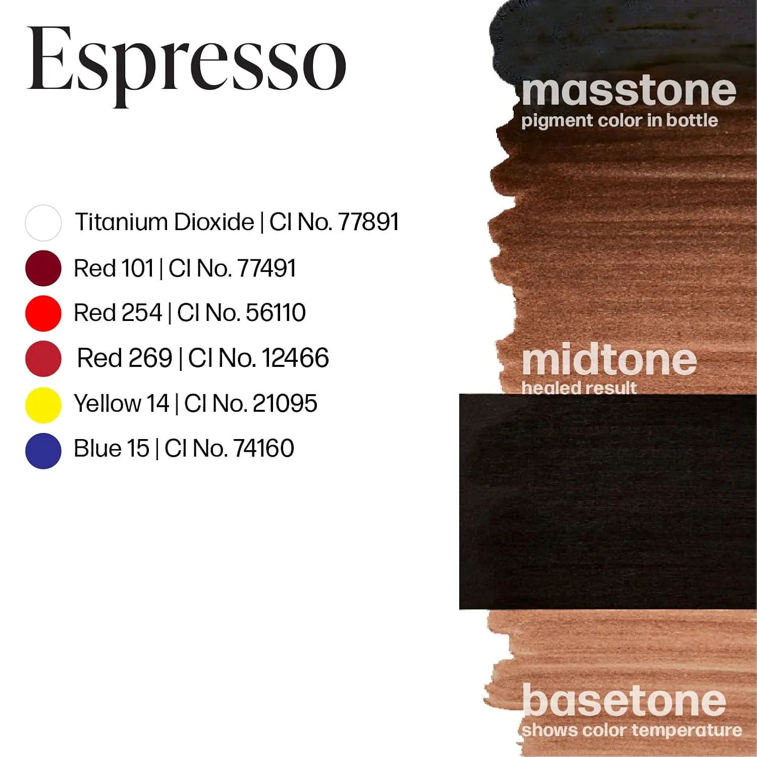 Perma Blend Espresso Brown Tattoo Ink - Professional Microblading Ink for Permanent Makeup - Cool Medium/Dark Brown Permanent Pigment - Vegan (0.5 oz)