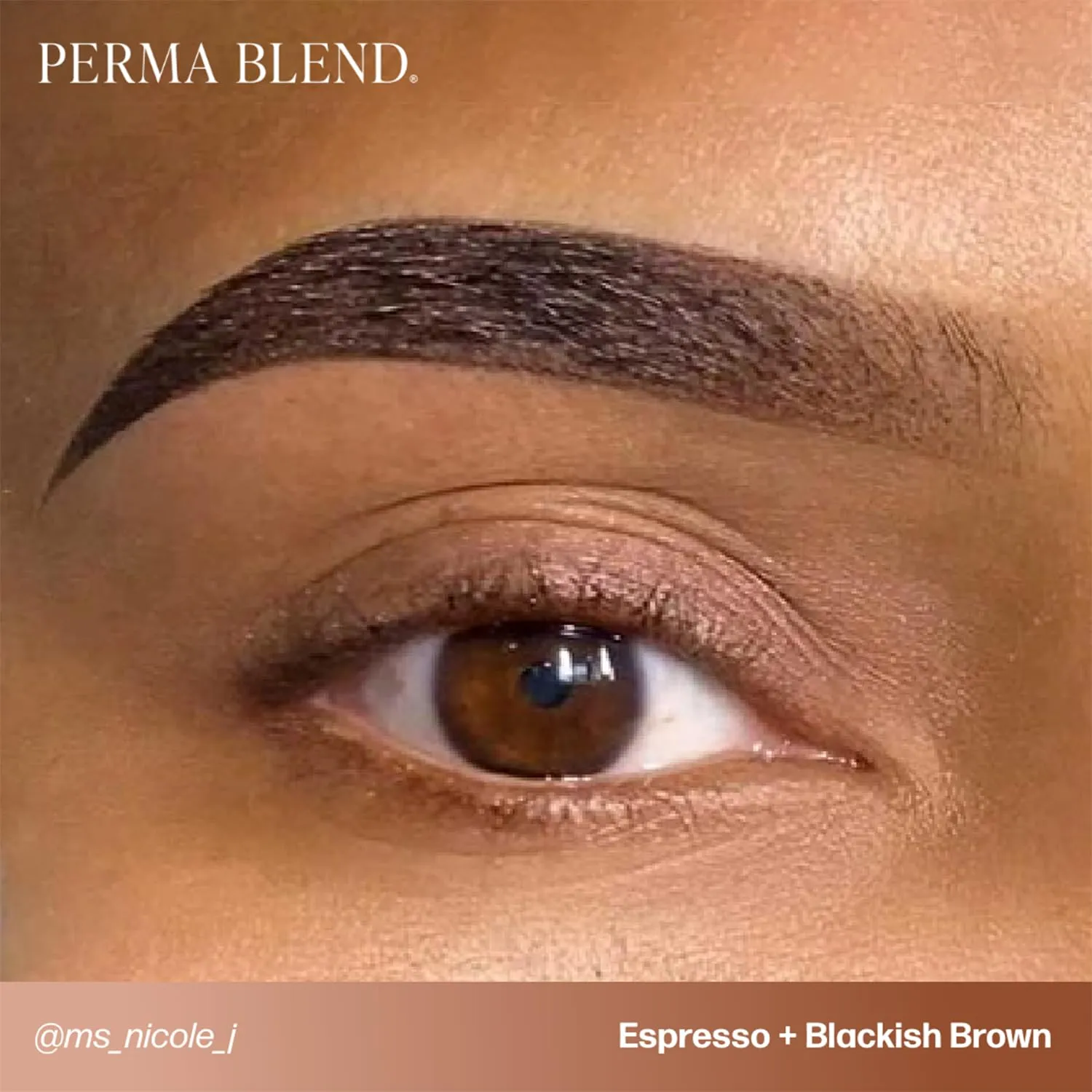 Perma Blend Espresso Brown Tattoo Ink - Professional Microblading Ink for Permanent Makeup - Cool Medium/Dark Brown Permanent Pigment - Vegan (0.5 oz)
