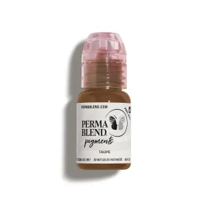 Perma Blend - Taupe - Microblading Ink for Permanent Eyeliner - Professional Tattoo Ink - Neutral Light Brown Tattoo Ink Makeup - Vegan (0.5 oz)