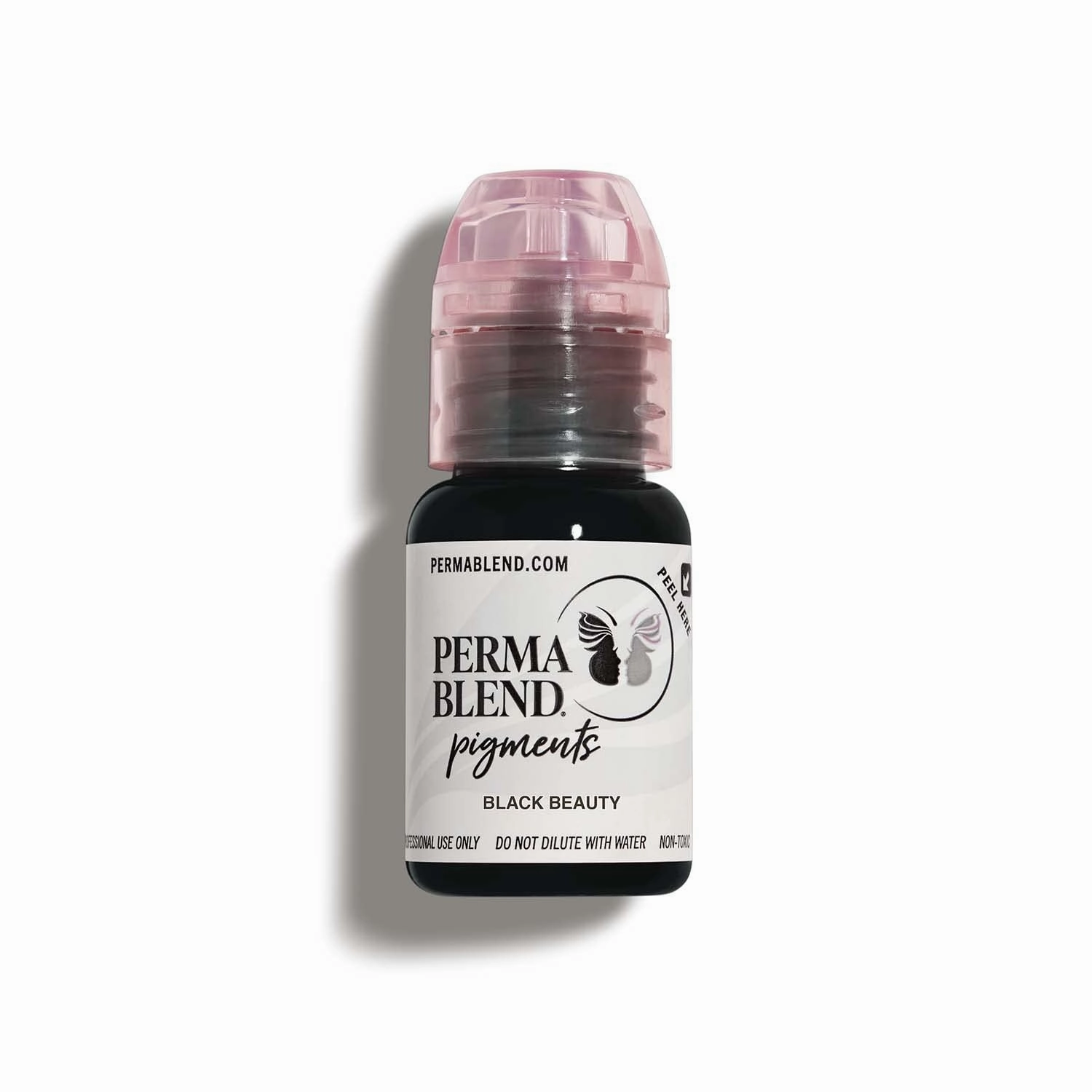 Perma Blend - Black Beauty - Microblading Ink for Permanent Eyeliner - Professional Tattoo Ink - Black Tattoo Ink Makeup - Vegan (0.5 oz)