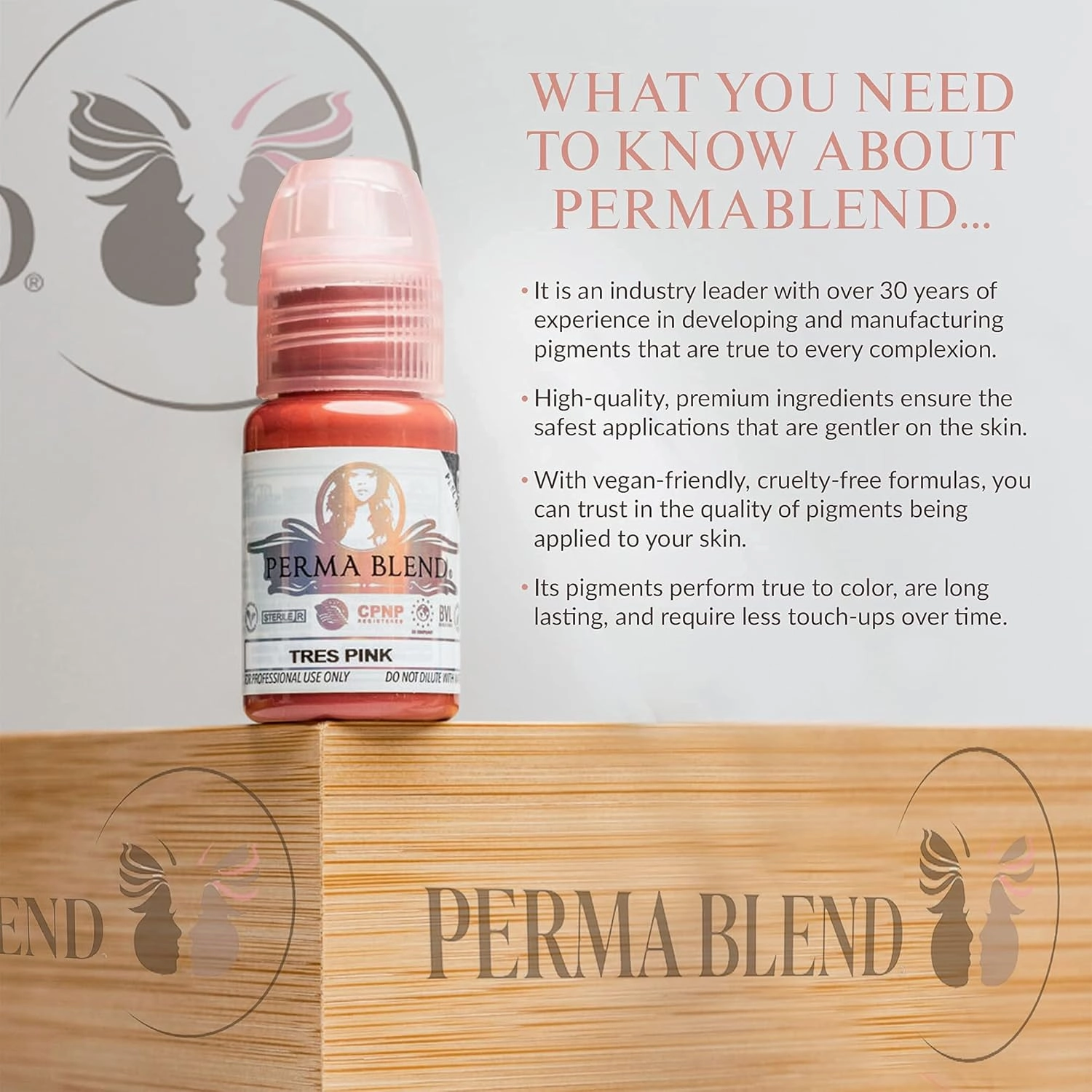 Perma Blend - Eyebrow Dark Pigments Tattoo Kit - Microblading Ink for Permanent Eyeliner - Professional Tattoo Ink - Warm & Cool Dark Brown Tattoo Ink (0.5 oz Each, 4 Products)