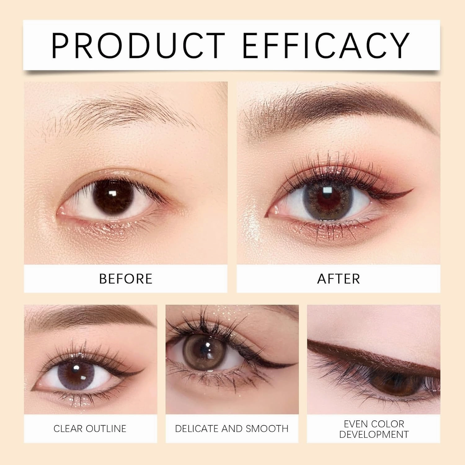 Persona Eyeliner Pencil Waterproof, 24 HR Waterproof Eyeliner Duo Sharpenable Eye Pencil, No Smudging, Fading, 2 in 1 Eye Liner and Eyebrow Pencils, Smooth and Easy to Color (Black Chocolate)