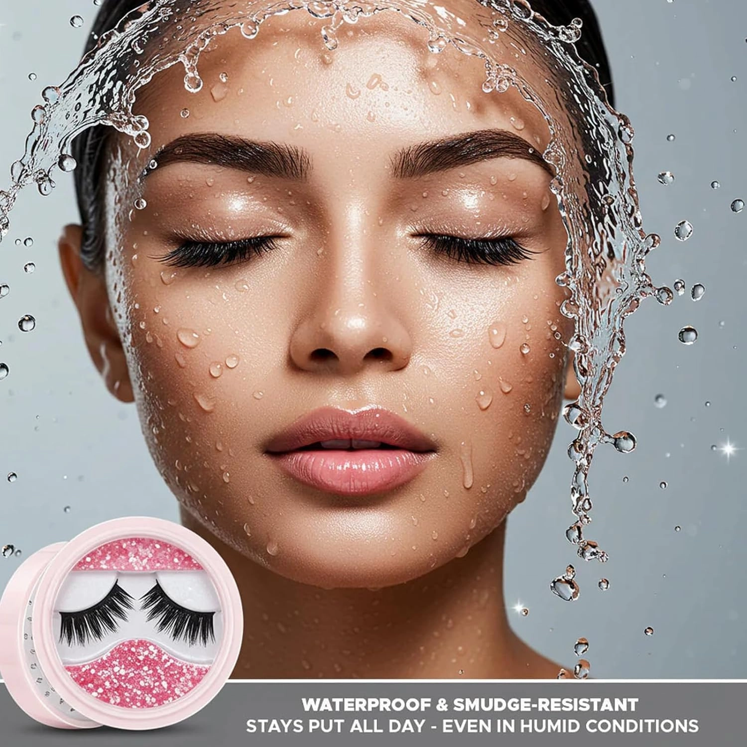 Phansta Eyelashes, Phansta Eye Lashes, phansta Self-Adhesive Eyelash Extensions, Heleel Lashes Natural Look No Glue, Reusable Waterproof & Smudge-Resistant (F G)
