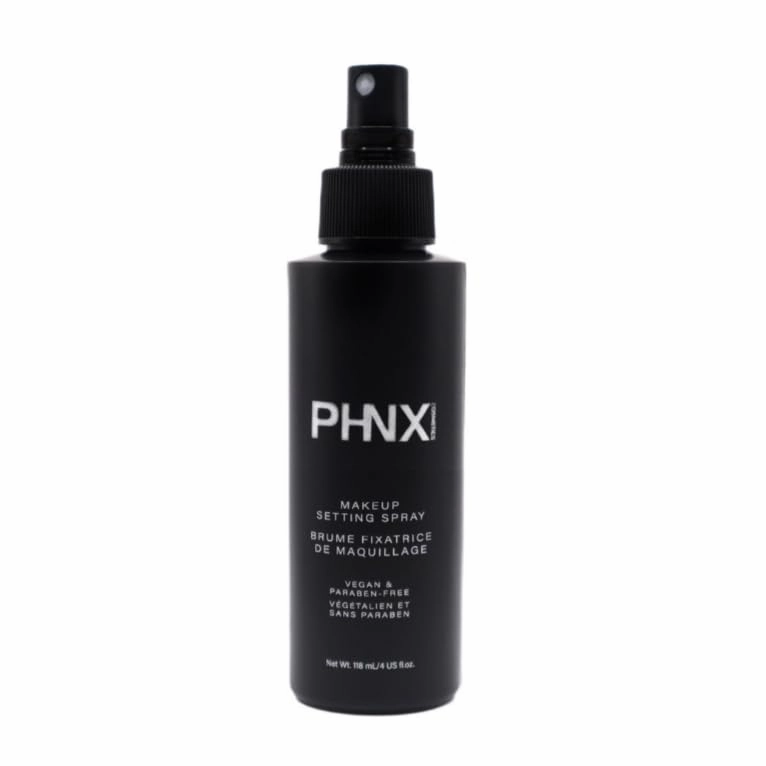 PHNX Cosmetics Setting Spray Infused With Bamboo Extract. Translucent Matte Finish. Absorbs Excess Oil. Rich in Antioxidants. Shields Skin from Damaging UV Rays. Locks In Products Into Place.