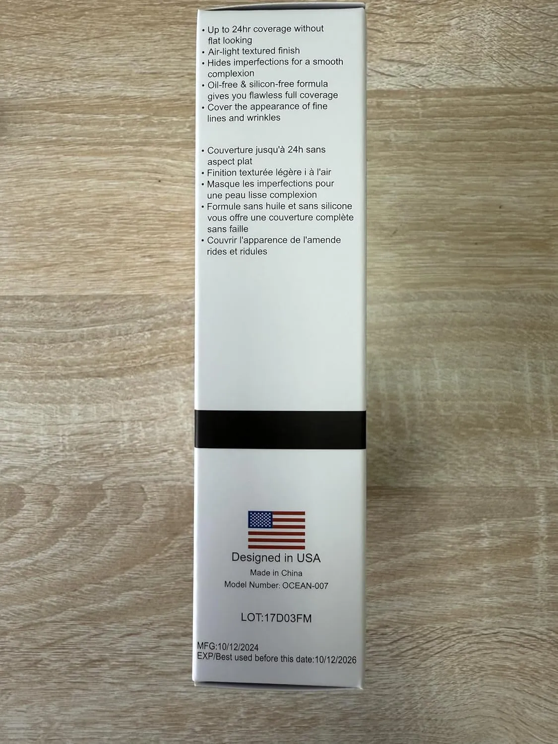 Phoera Foundation,Full Coverage Foundation,Hilareco Concealer Foundation Flawless 30ml Natural Matte Oil Control Concealer Facial Blemish for Women Girls (2 PCS 107 Hone)