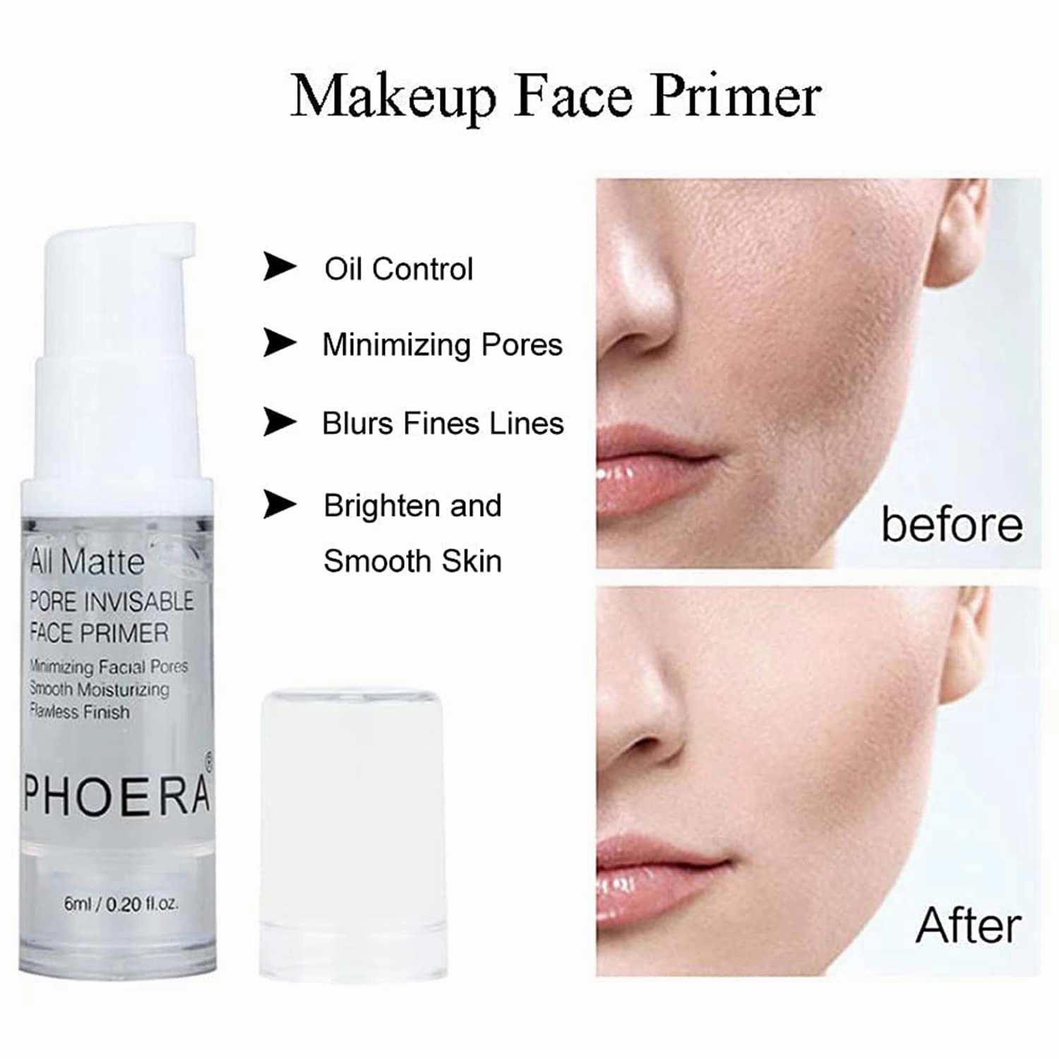 PHOERA Foundation, Full Coverage Foundation, PHOERA Primer, PHOERA Makeup Set, Flat Top Kabuki Makeup Brushes Foundation Brush Powder Brush,2 Pcs Makeup Sponge (102 Nude   104 Buff Beige)