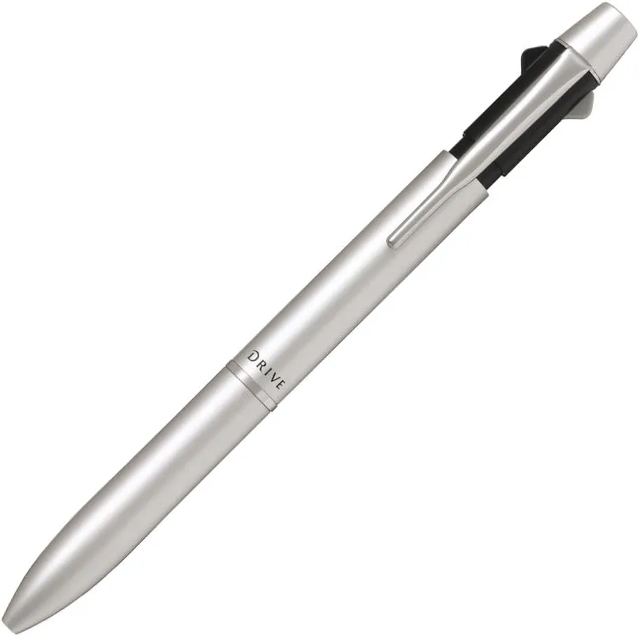 PILOT Mechanical Pencil   Ballpoint Pen, 0.7mm, Fine, Black and Red, 2 1 Acro Drive, Silver (BKHD-250R-S)