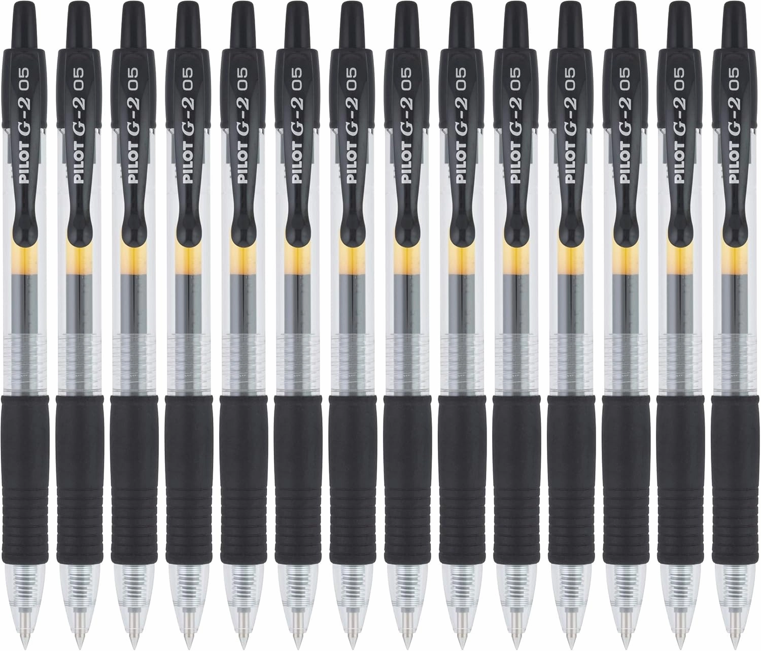 Pilot, G2 Premium Gel Roller Pens, Extra Fine Point 0.5 mm, Pack of 14, Black
