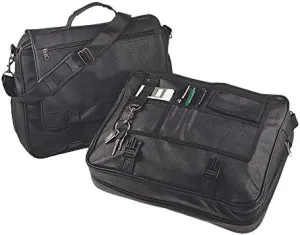 PL4481 Burnished Metal Prestige Business Brief - Black - 12 Pack