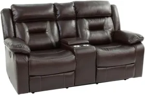 Poundex PDEX-F6794 Love Seats, Dark Brown