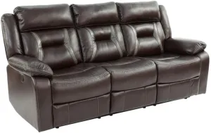 Poundex Sofas, Dark Brown