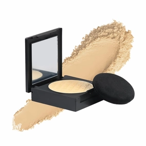 Powder Play - Beige Banana Compact - For Colour Correction or to Mask Shine - Oil-Controlling, Smooth Application, Long Lasting Matte Finish Suitable For All Skin Types (6 gm)
