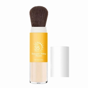Powder Sunscreen for Face - SPF Setting Powder, Oil Control Shield | Translucent Matte Finish Mineral Formula, Longwear Broad Spectrum Safe Glow for Oily Skin Scalp Hair Body Daily Protection