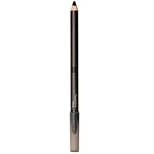 Powderliner Pencil Eye Liner for Soft Smokey Eye - Dual-ended liner for smudgy, smokey looks (Coal)